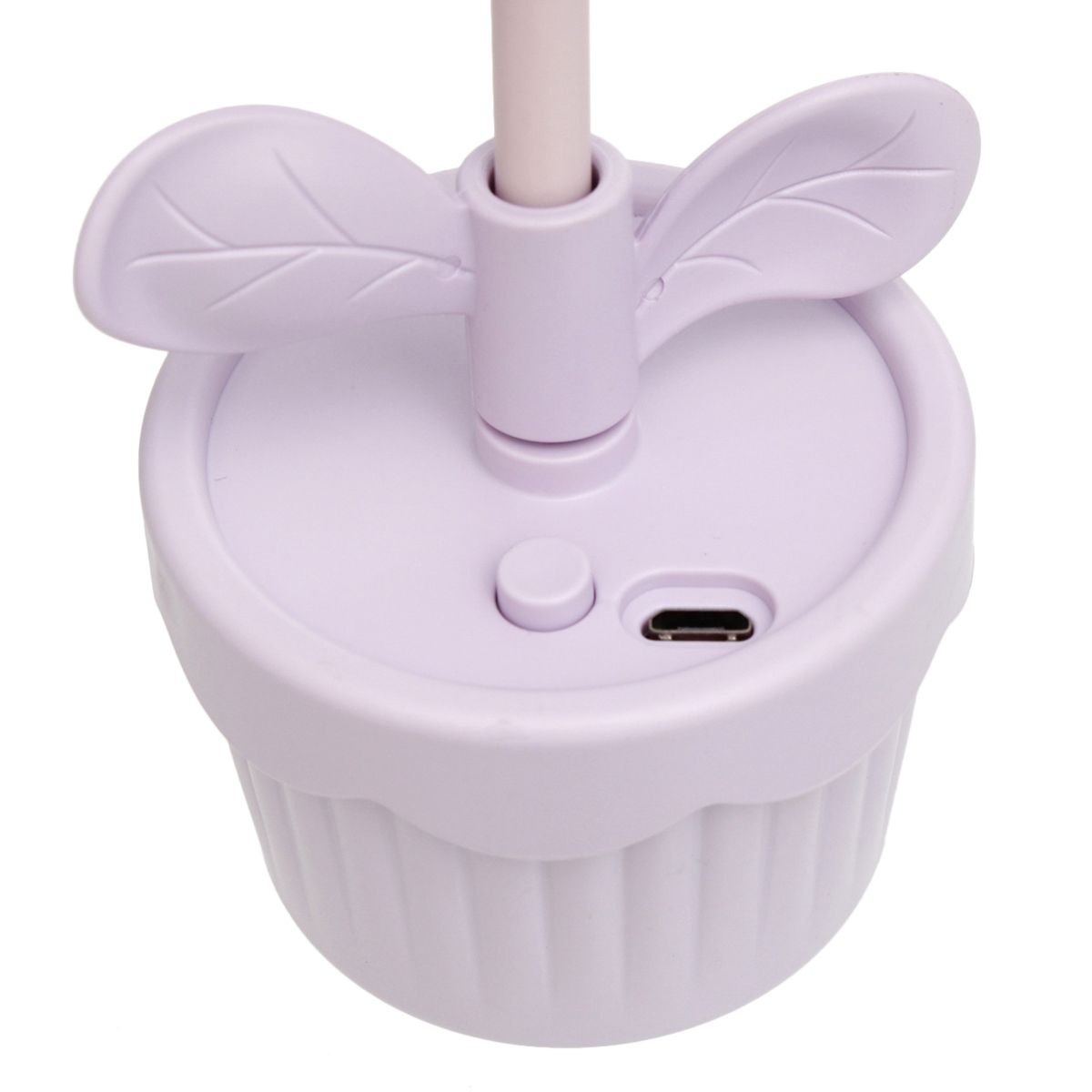Portable Desk Fan Purple Flower Pot Kuromi