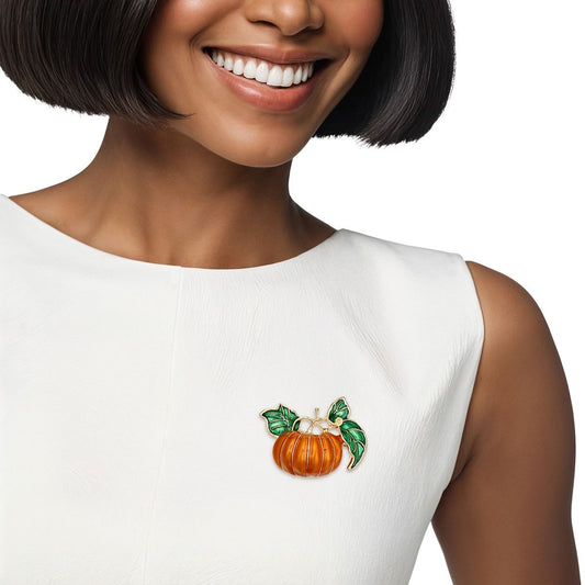 Brooch Thanksgiving Harvest Pumpkin Pin for Women