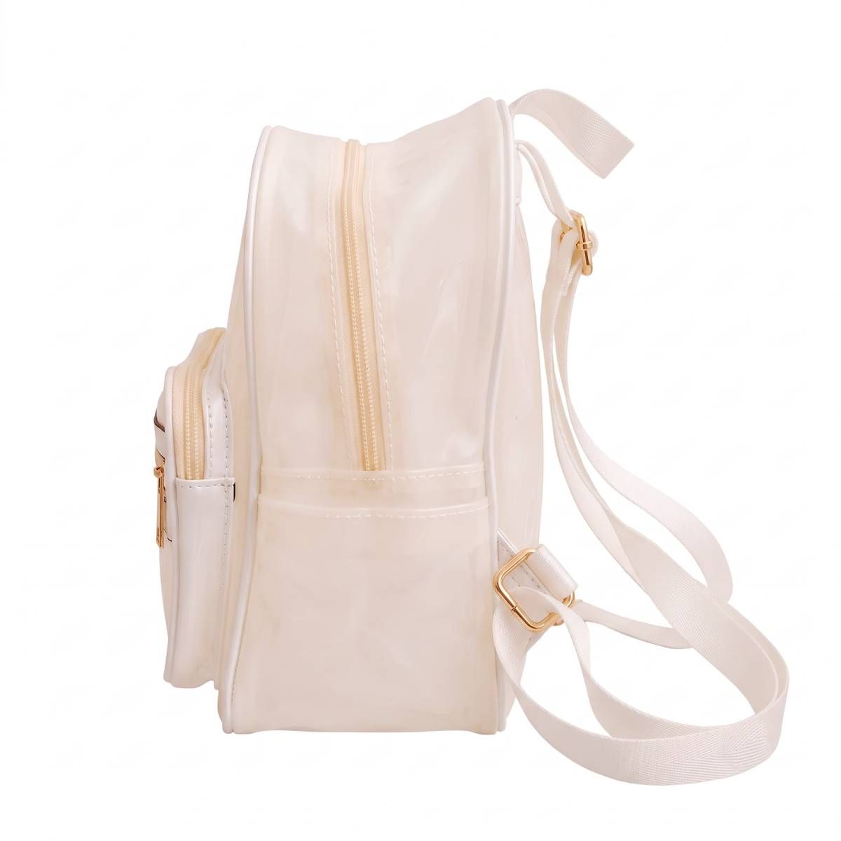 White Translucent Mini Backpack