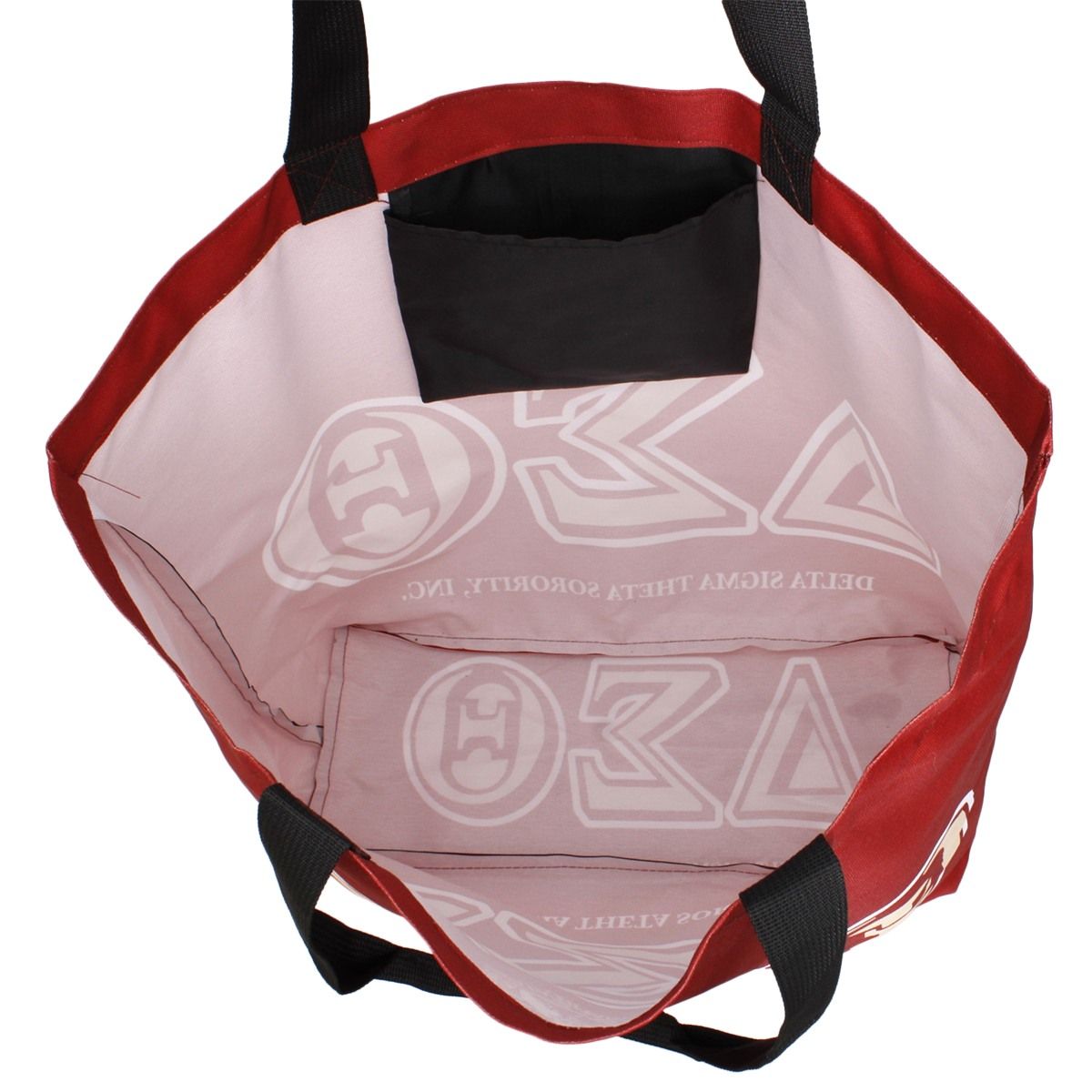DST Sorority Crimson Large Shopper Tote for Women