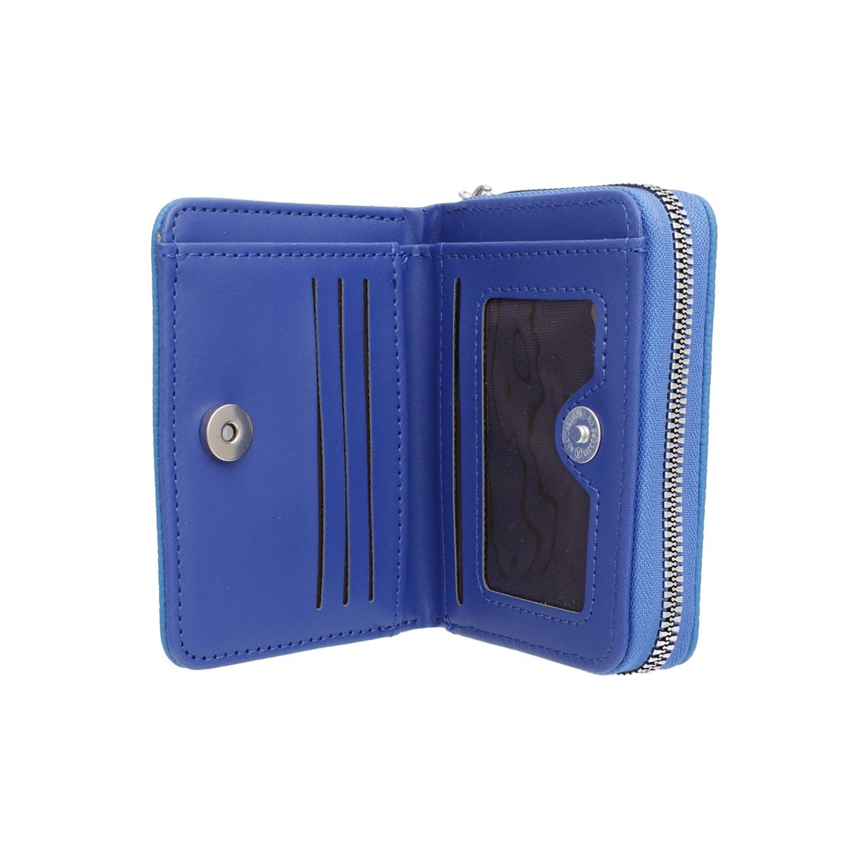 ZPB Sorority Blue Tassel Keychain Zipper Wallet