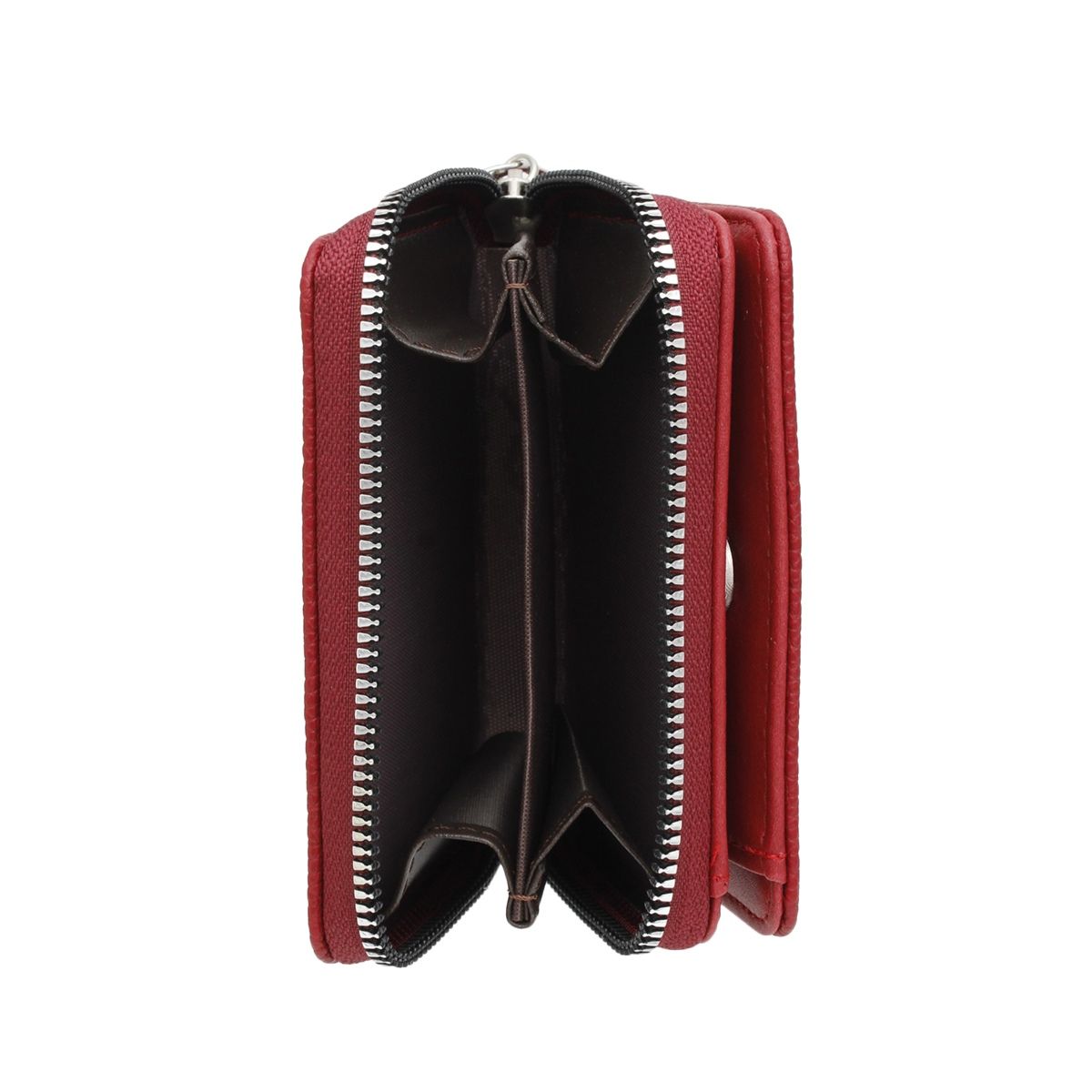 DST Sorority Red Tassel Keychain Zipper Wallet