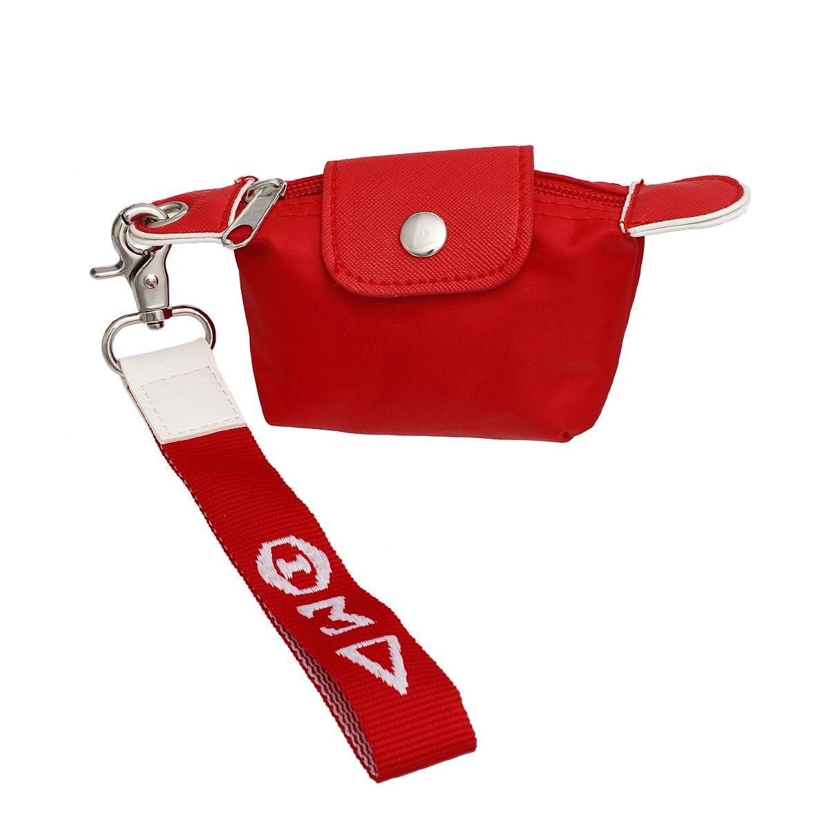 DST Sorority Red Nylon Wristlet Strap Mini Pouch
