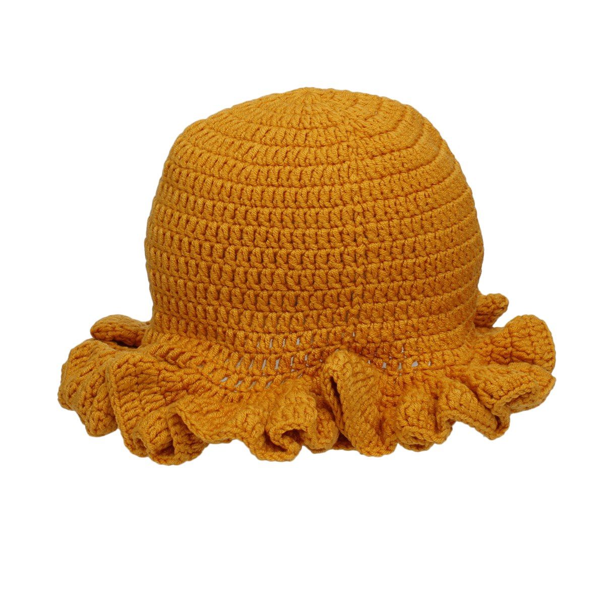 SGRHO Sorority Yellow Crochet Ruffle 1922 Bucket Hat