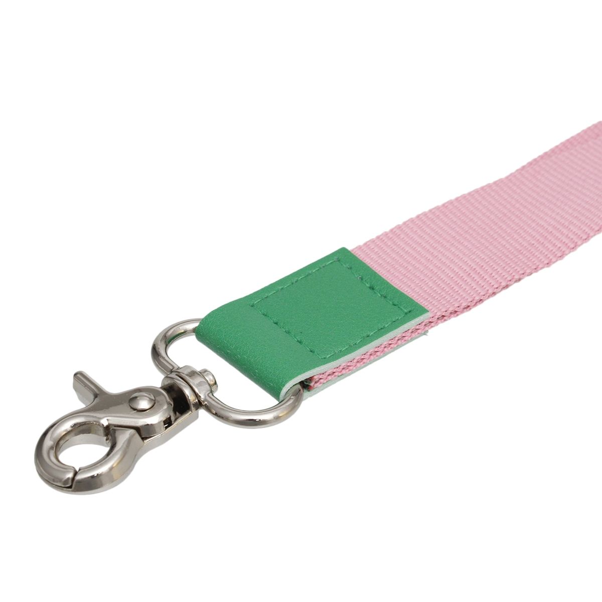 AKA Pink Canvas Lanyard ID Badge Clip Women