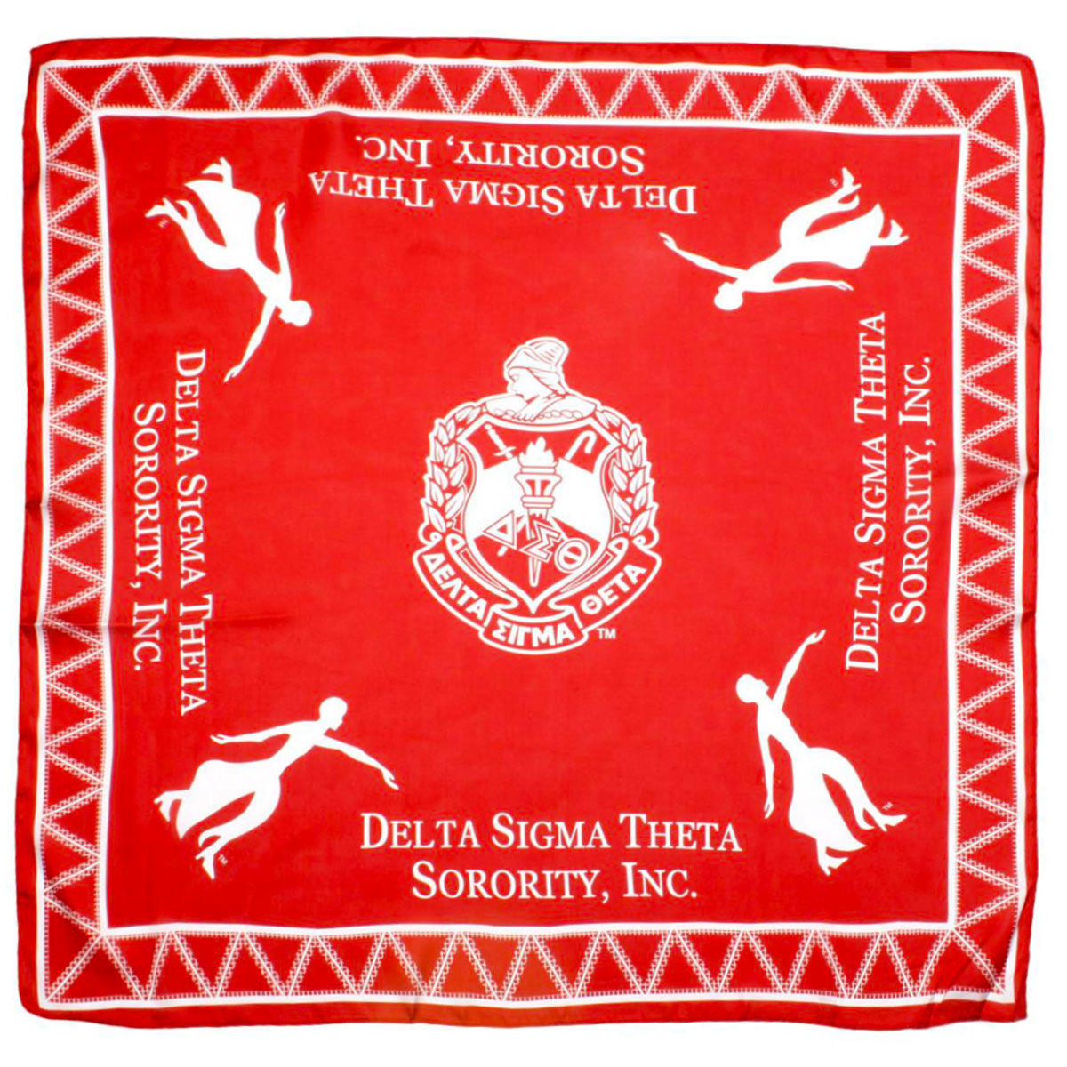 DST Sorority Red Square Scarf