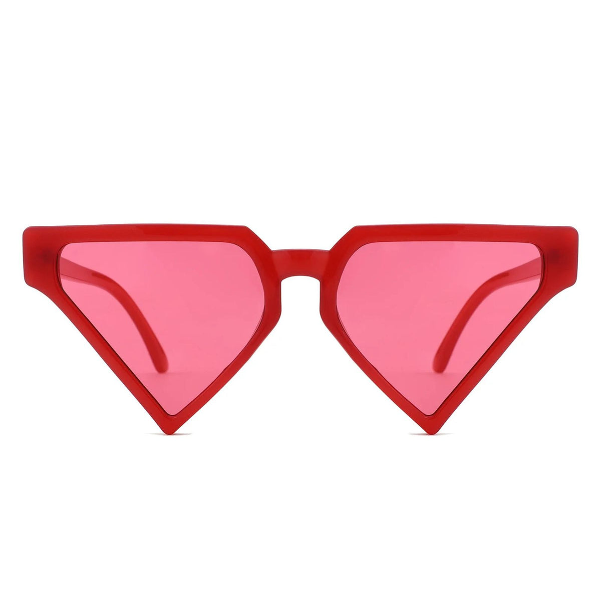Sunglasses Red Triangle Pointed for Women