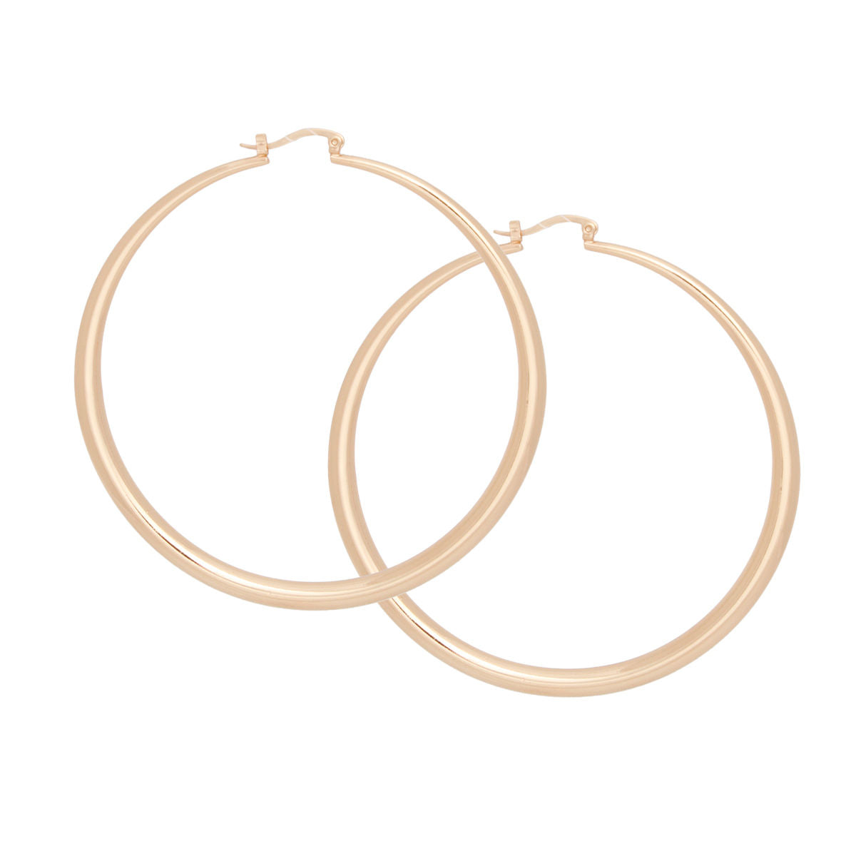 Hoop Classic 3 in Graduated Gold Earrings Women