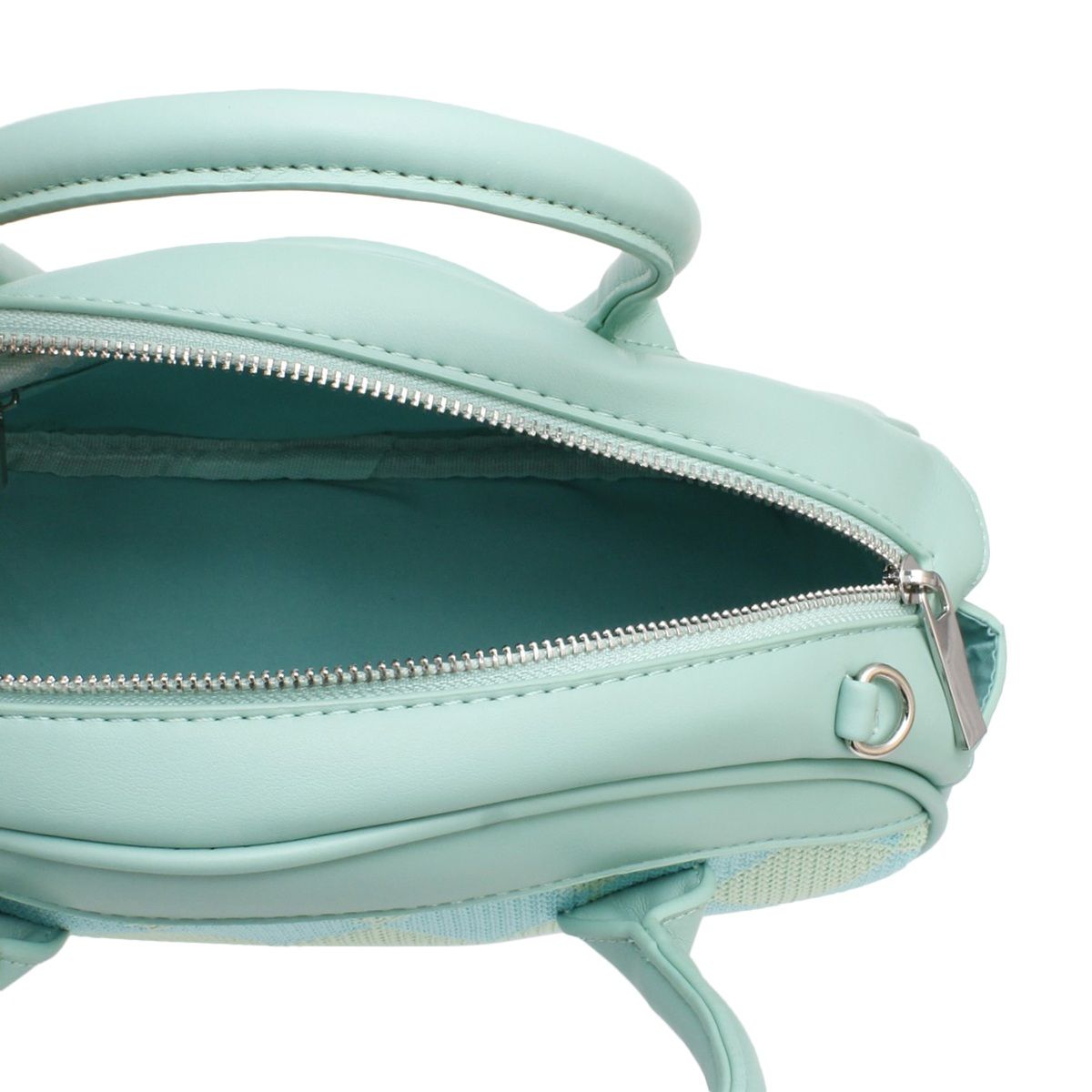 Top Handle Mint Harlequin Oval Detail Handbag Set