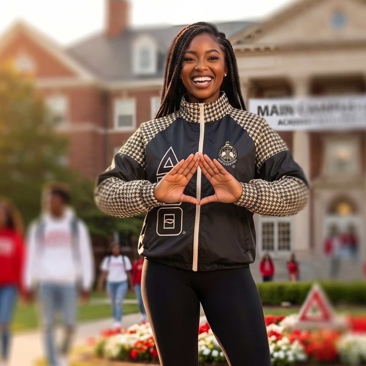 DST Greek Apparel 4XL Black Windbreaker Jacket