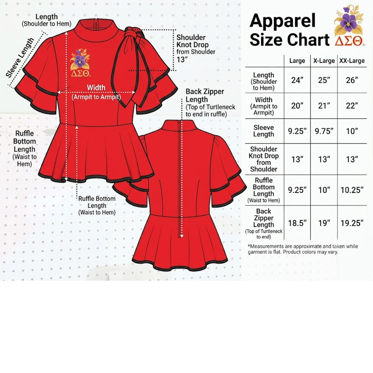 DST Red XX-Large Violet Peplum Top